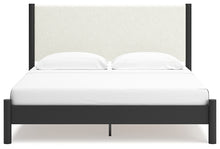 Load image into Gallery viewer, Cadmori King Upholstered Panel Bed
