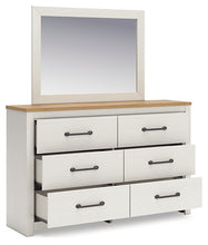 Load image into Gallery viewer, Linnocreek Full Panel Bed with Mirrored Dresser
