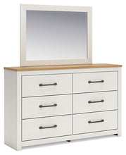 Load image into Gallery viewer, Linnocreek King Panel Bed with Mirrored Dresser
