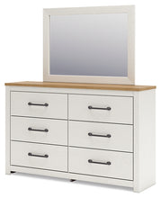 Load image into Gallery viewer, Linnocreek King Panel Bed with Mirrored Dresser
