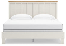 Load image into Gallery viewer, Linnocreek King Panel Bed with Mirrored Dresser
