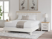 Load image into Gallery viewer, Linnocreek King Panel Bed with Mirrored Dresser
