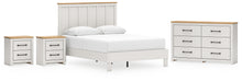 Load image into Gallery viewer, Linnocreek Queen Panel Bed with Dresser and 2 Nightstands
