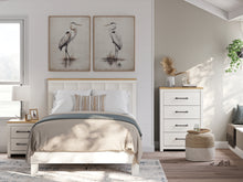 Load image into Gallery viewer, Linnocreek Queen Panel Bed with Mirrored Dresser, Chest and Nightstand
