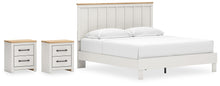 Load image into Gallery viewer, Linnocreek King Panel Bed with 2 Nightstands
