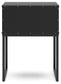 Socalle Twin Panel Headboard with Nightstand