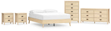 Load image into Gallery viewer, Cabinella Queen Platform Bed with Dresser, Chest and 2 Nightstands
