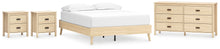 Load image into Gallery viewer, Cabinella Queen Platform Bed with Dresser and 2 Nightstands
