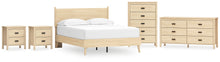 Load image into Gallery viewer, Cabinella Queen Platform Panel Bed with Dresser, Chest and 2 Nightstands
