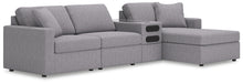 Load image into Gallery viewer, Modmax 4-Piece Sectional with Chaise and Audio Console
