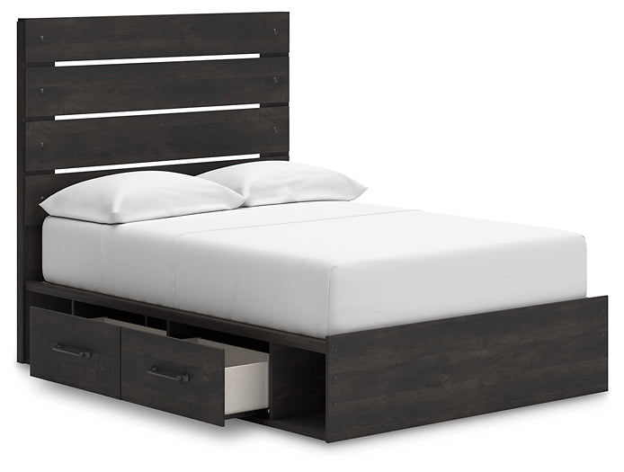 Hollivern  Panel Bed With Storage