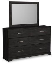 Load image into Gallery viewer, Belachime Queen Panel Bed with Mirrored Dresser, Chest and Nightstand
