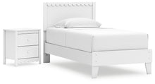 Load image into Gallery viewer, Hallityn Twin Panel Platform Bed with Nightstand
