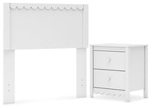 Load image into Gallery viewer, Hallityn Twin Panel Headboard with Nightstand
