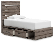 Load image into Gallery viewer, Graystorm Twin Panel Bed with Storage
