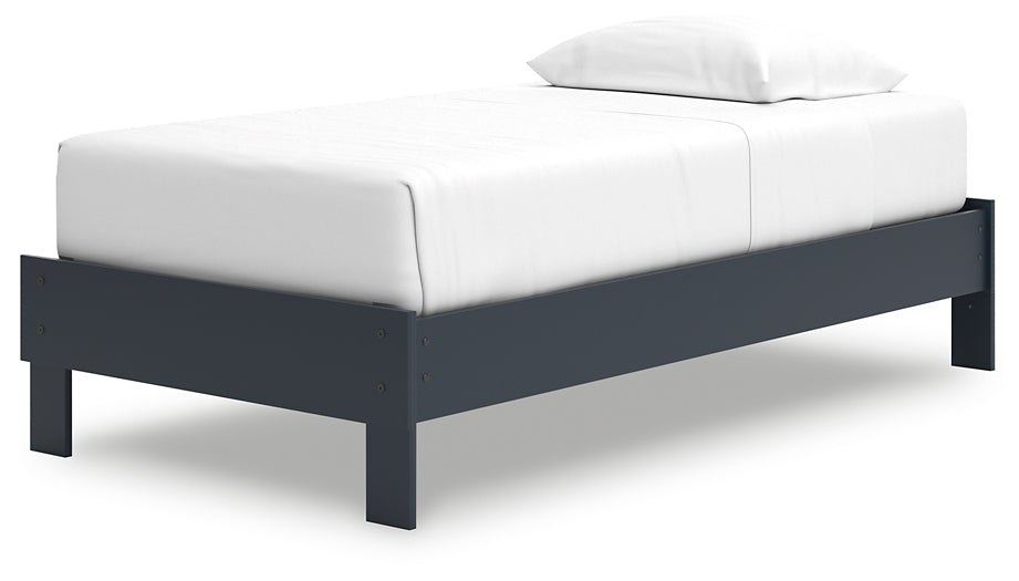 Simmenfort Twin Platform Bed with Dresser and 2 Nightstands