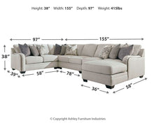 Load image into Gallery viewer, Dellara 5-Piece Sectional with Chaise
