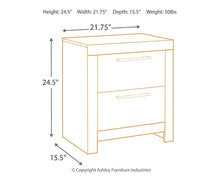 Load image into Gallery viewer, Derekson Two Drawer Night Stand
