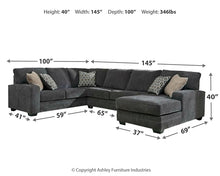 Load image into Gallery viewer, Tracling 3-Piece Sectional with Chaise
