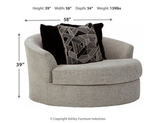 Load image into Gallery viewer, Megginson Oversized Round Swivel Chair
