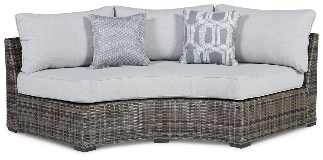 Harbor Court Curved Loveseat with Cushion