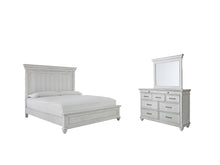 Load image into Gallery viewer, Kanwyn Queen Panel Bed with Mirrored Dresser
