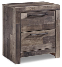 Load image into Gallery viewer, Derekson King Panel Bed with 2 Storage Drawers with Mirrored Dresser and 2 Nightstands
