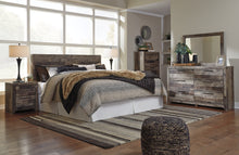 Load image into Gallery viewer, Derekson King Panel Headboard with Mirrored Dresser, Chest and Nightstand
