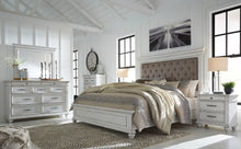 Load image into Gallery viewer, Kanwyn Queen Panel Bed with Mirrored Dresser and Chest
