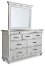 Load image into Gallery viewer, Kanwyn Queen Panel Bed with Mirrored Dresser and 2 Nightstands
