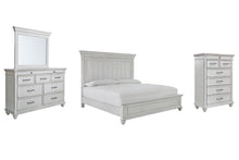 Load image into Gallery viewer, Kanwyn King Panel Bed with Mirrored Dresser and Chest
