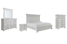 Load image into Gallery viewer, Kanwyn King Panel Bed with Mirrored Dresser, Chest and Nightstand
