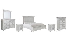 Load image into Gallery viewer, Kanwyn King Panel Bed with Storage with Mirrored Dresser, Chest and 2 Nightstands
