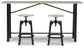 Karisslyn Counter Height Dining Table and 2 Barstools