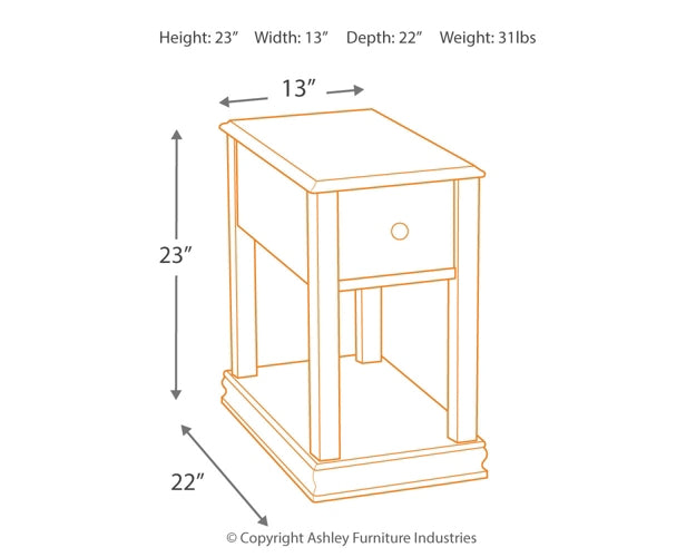 Breegin Chair Side End Table