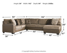 Load image into Gallery viewer, Abalone 3-Piece Sectional with Ottoman
