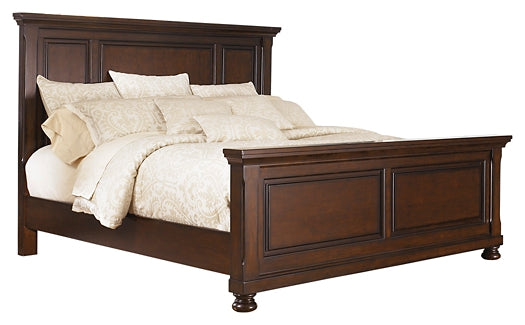 Porter Queen Panel Bed with Mirrored Dresser, Chest and 2 Nightstands