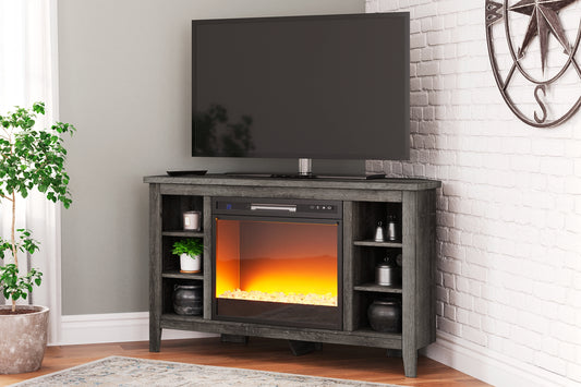 Arlenbry Corner TV Stand with Electric Fireplace