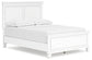 Fortman Full Panel Bed with Mirrored Dresser, Chest and 2 Nightstands