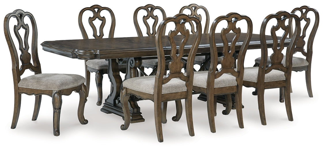 Maylee Dining Table and 8 Chairs