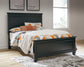 Lanolee Full Panel Bed with Mirrored Dresser and 2 Nightstands