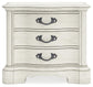 Arlendyne King Upholstered Bed with Mirrored Dresser and Nightstand