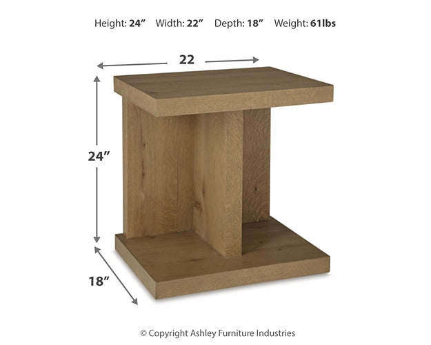 Brinstead Coffee Table with 1 End Table