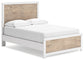 Charbitt Full Panel Bed with Mirrored Dresser, Chest and 2 Nightstands